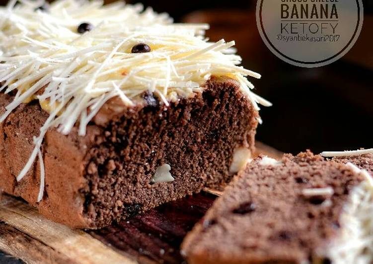 Banana Choco Cheese Cake #ketopad_cp_ketobeticcake