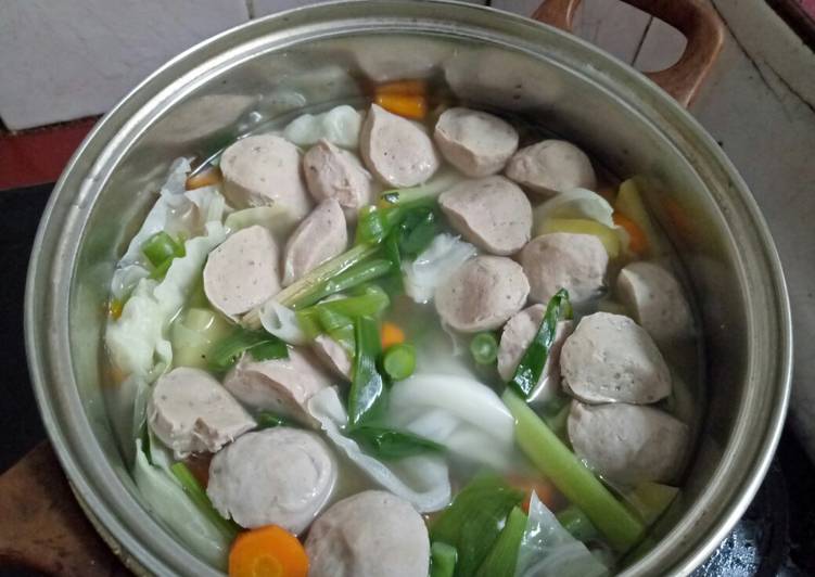 Sayur Sop Baso Simple