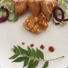 A picture of Kimchi Samosa.