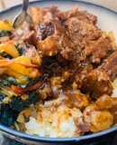 Samp, spinach and beef stew(Easy meal)