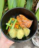 Thực đơn giảm cân: Cá hồi áp chảo với cải xào cà chua