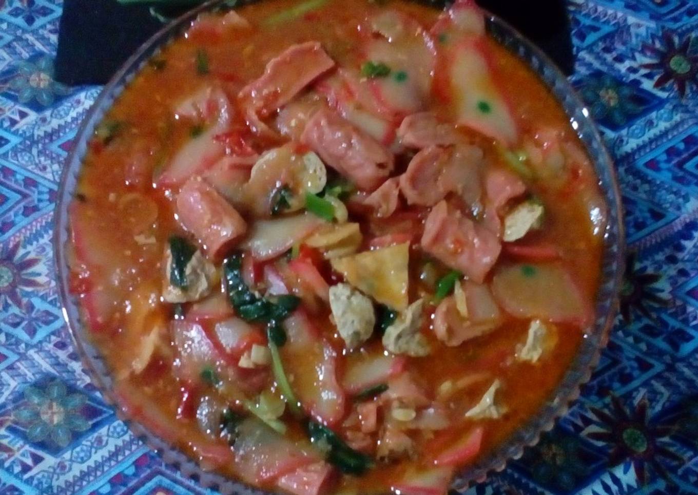 Seblak mantul (mantab betul) dan mancal (mantab special)