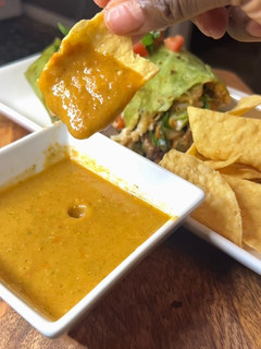 A picture of Spicy homemade salsa.