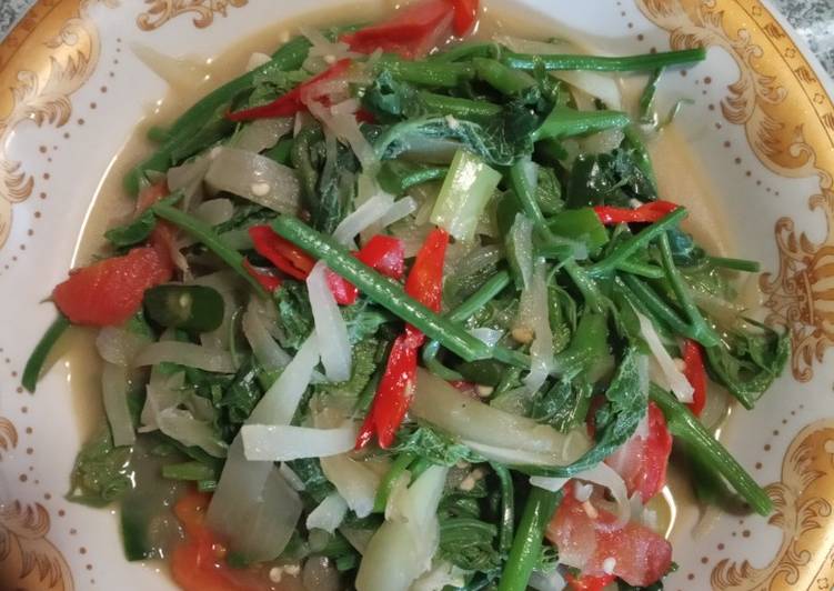 Resep Tumis pucuk daun jipang yang Enak