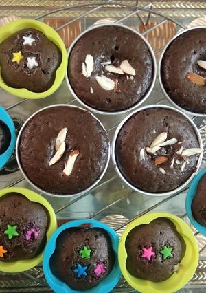 A picture of Chocolate cup cakes.