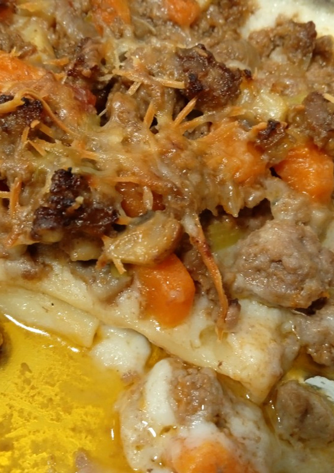Una foto de Lasaña de ternera tudanca y bechamel trufada
