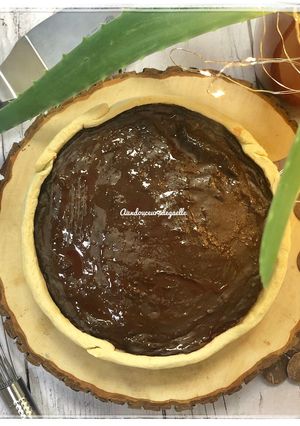 Une photo de Flan pâtissier chocolat végan