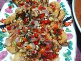 Udang Goreng Tepung dengan Sambal Matah
