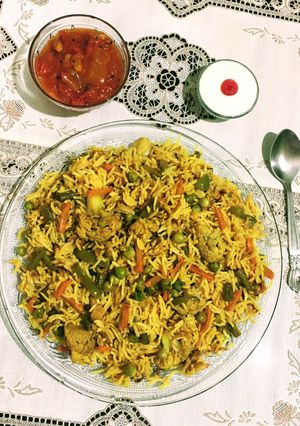 A picture of Mix Vegetable Pulao.