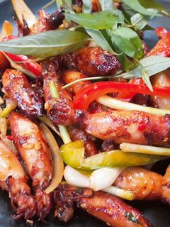 Hình của món Mực trứng chiên nước mắm.