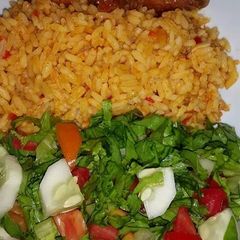 A picture of Jollof rice.