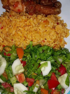A picture of Jollof rice.