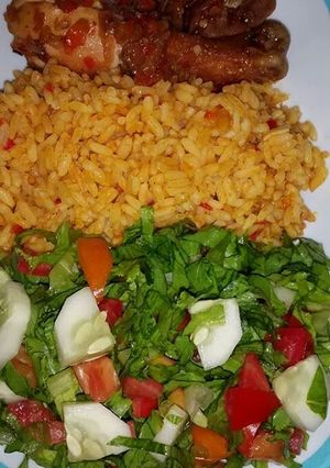 A picture of Jollof rice.