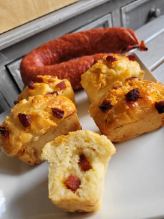 Une photo de Minis Cakes apéro Chorizo Mozzarella