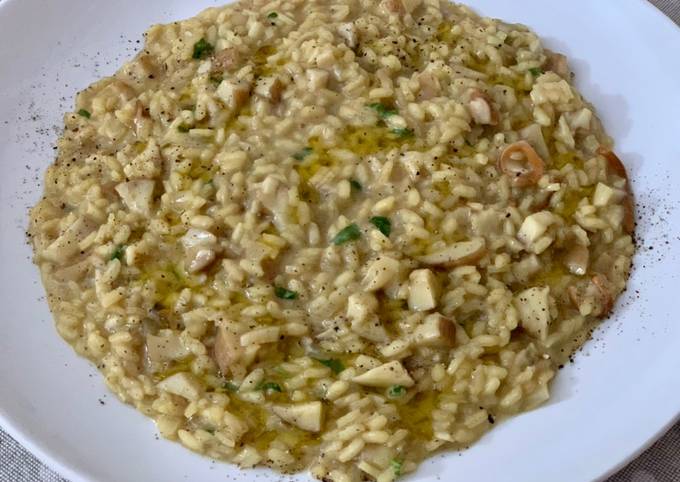 Ricetta di Veloce Risotto con funghi porcini
