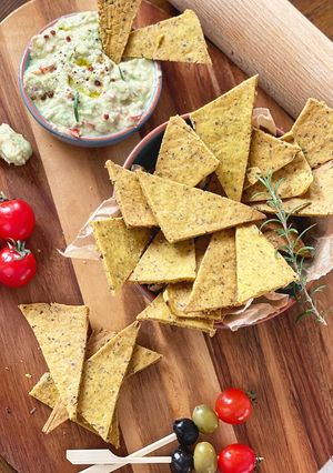 Foto de Bolachas crackers de Grão de Bico