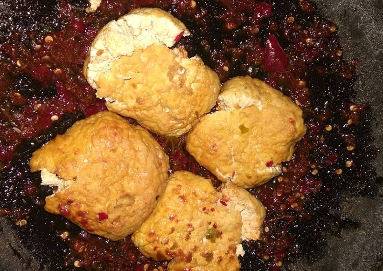 Rahasia Bikin Tahu pecak sambel bawang, Bikin Ngiler