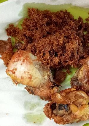 Foto resep Ayam goreng serundeng lengkuas