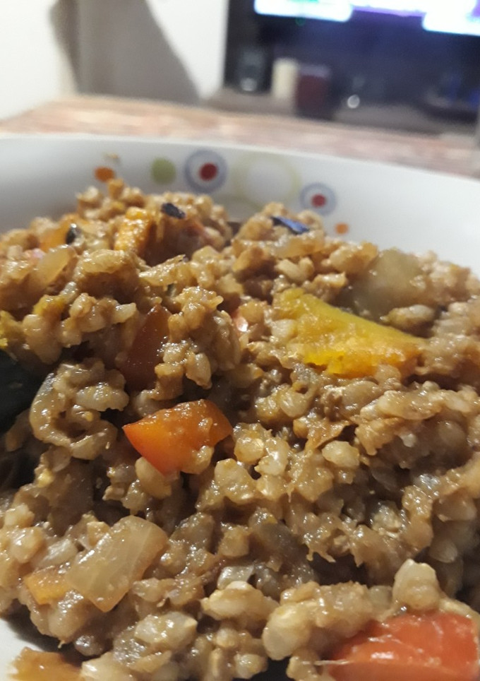 Una foto de Como cocinar arroz yamaní?
