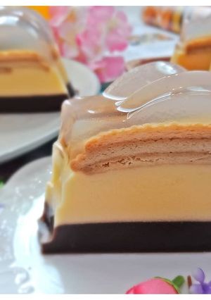 Foto resep Puding marie regal 3 lapis