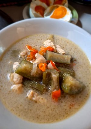 Foto resep Lodeh simple (terong ijo + tempe)