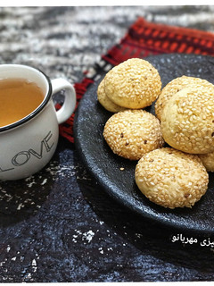 عکسی از دستور کلوچه کنجدی 👌