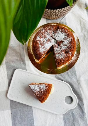 8 perces gyors sütemény kókusz krémmel recept fotója
