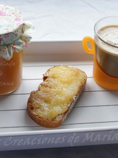 Una foto de Mermelada de manzana, sin azúcar