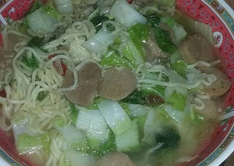 Sayur mie sawi putih
