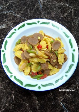 Foto resep Tumis Putren Bakso Pedas