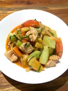 รูปของ ผัดเปรี้ยวหวานสันคอหมู