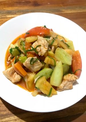 รูปของ ผัดเปรี้ยวหวานสันคอหมู