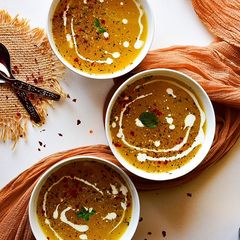 A picture of Pumpkin-Coconut soup.