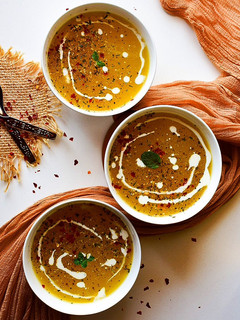 A picture of Pumpkin-Coconut soup.