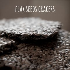 A picture of Flax seeds cracers.