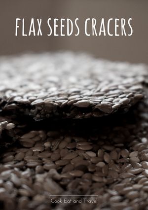 A picture of Flax seeds cracers.