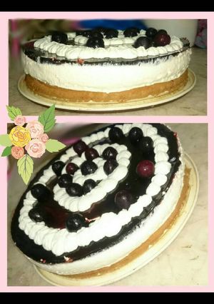 صورة لوصفة تشيز كيك الفيمتو والكرز🍒~