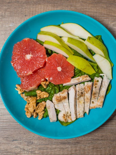 Una foto de Ensalada de pavo con pomelo