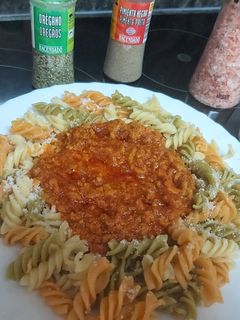 O poză a rețetei Paste vegetale cu sos de boloñiesa (bolonesa)!.