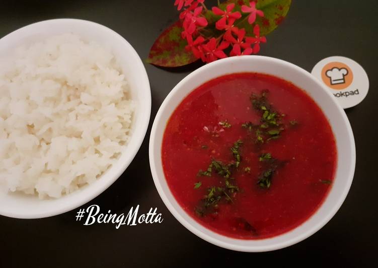 Easy Meal Ideas of Beetroot-Tomato Rasam