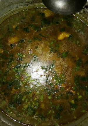 Foto resep Rawon ayam membahana badai
