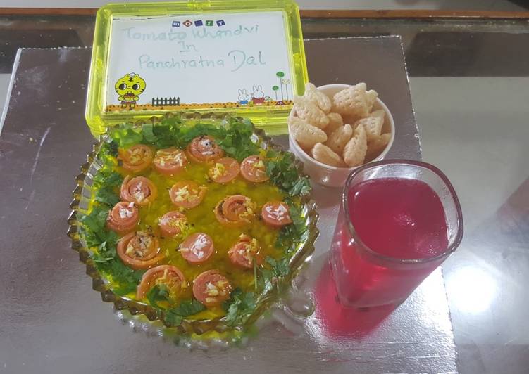 Now You Can Have Your Red khandvi in yellow daal