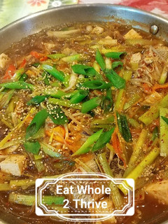 A picture of Spicy Korean fish stew.