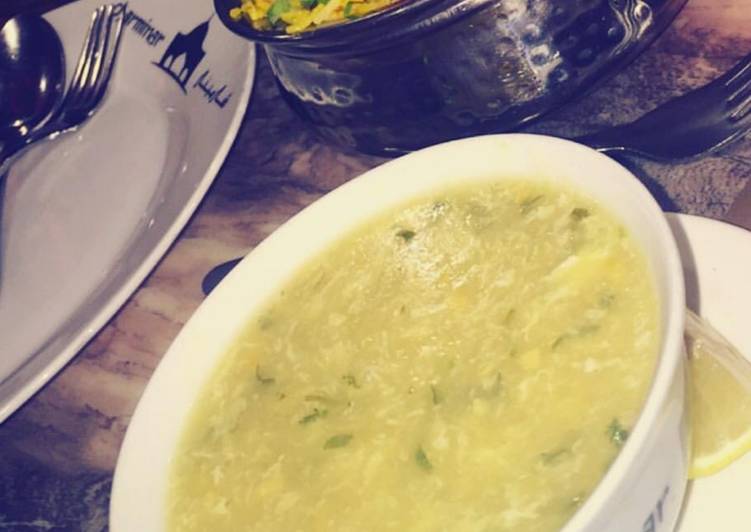 شوربه الذره البيضاء اللذيذه 💥💥👍😍