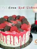 Kek Eno Oreo Red Velvet with Creamwell Buttercream Icing (Kek Asas 4 Bahan)