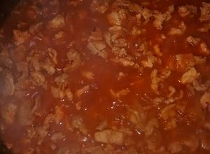 Una foto de Bistec enchilado