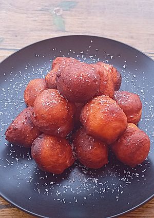 Une photo de Beignets africains au coco