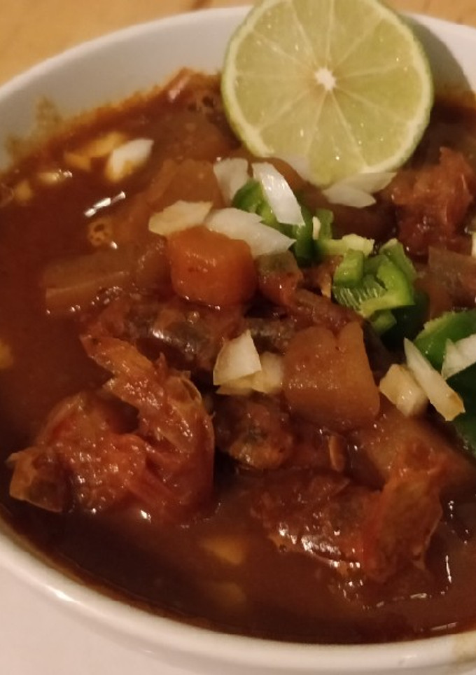 Una foto de Caldo de Camarón
