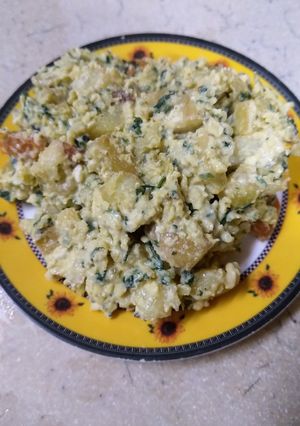 صورة لوصفة بيض بالبطاطس والجزر
