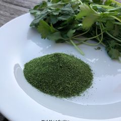 A picture of Tuesday Tip | How to Dry Fresh Coriander Leaves in the Microwave Method.